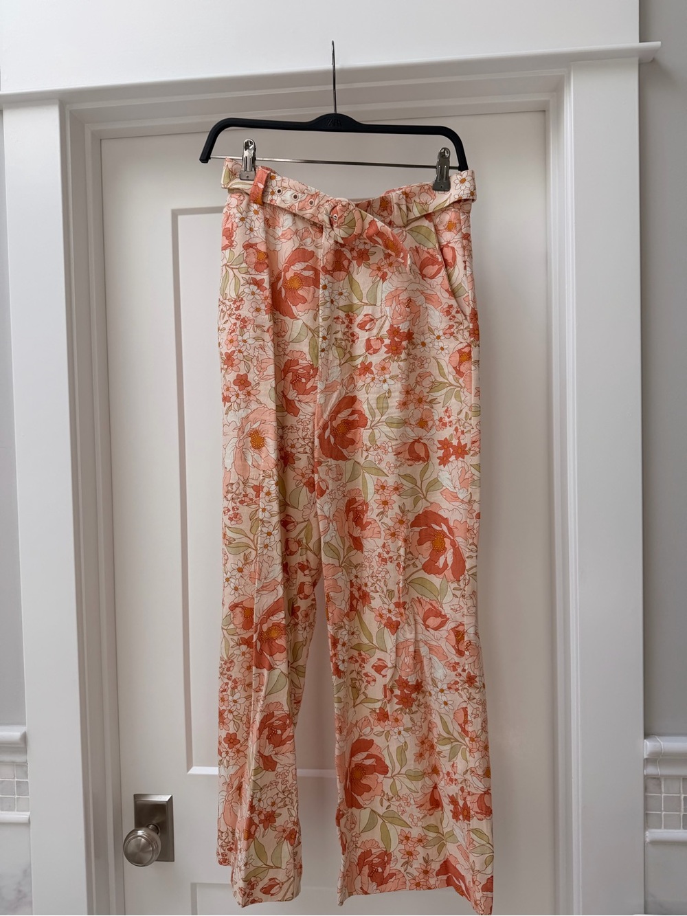 Linen floral pant